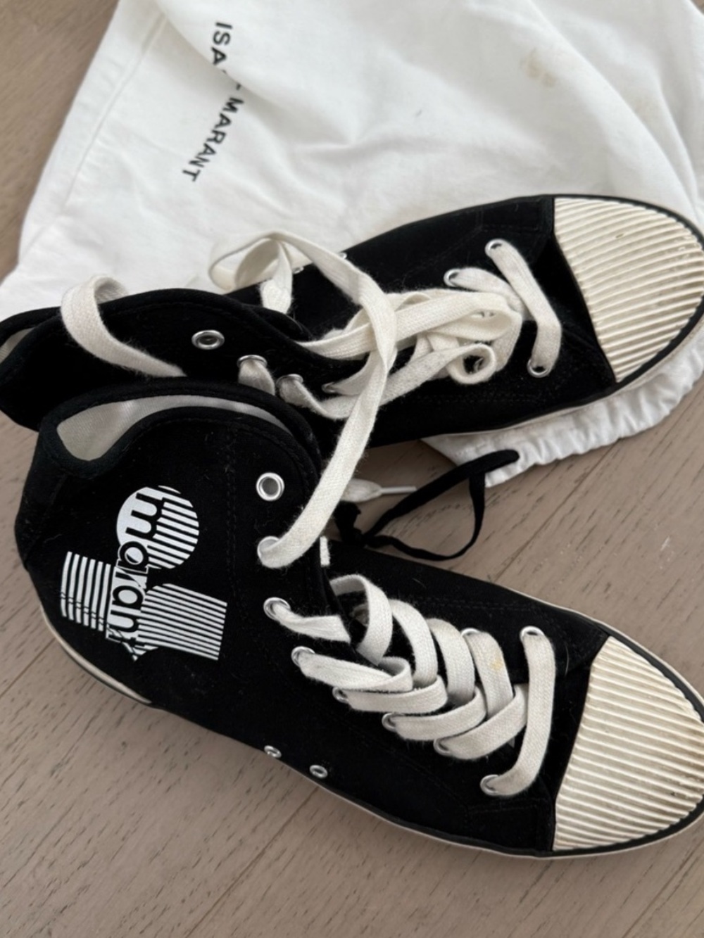 Isabel Marant Black high top sneakers